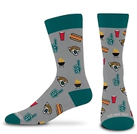 For Bare Feet Jacksonville Jaguars Tailgate Dress Trouser Socks