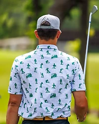 Waggle Men's Toy Golfers Polo Shirt