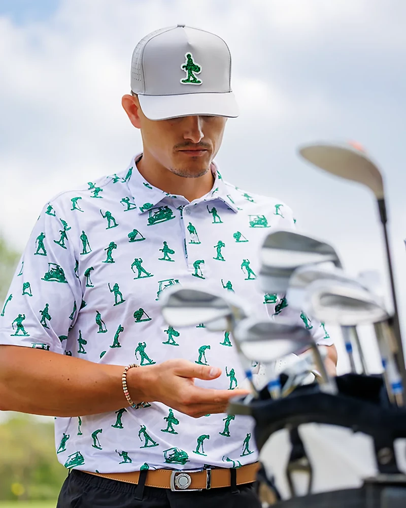 Waggle Men's Toy Golfers Polo Shirt