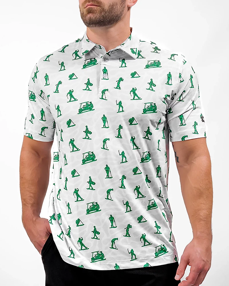 Waggle Men's Toy Golfers Polo Shirt