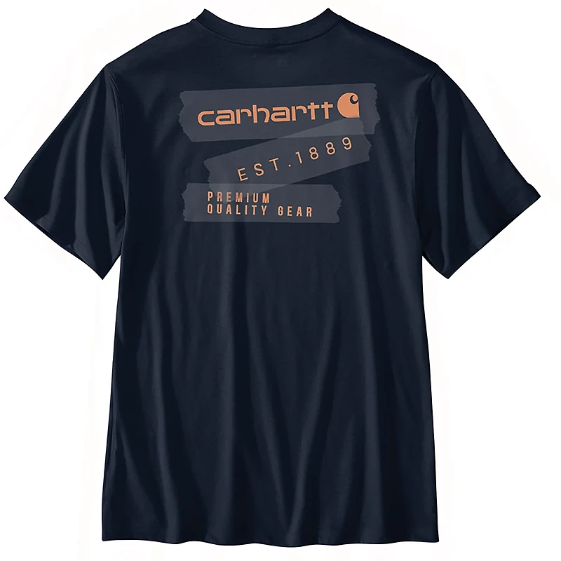 Carhartt Men's Relaxed Fit Lightweight Short Sleeve Tape Graphic T-shirt