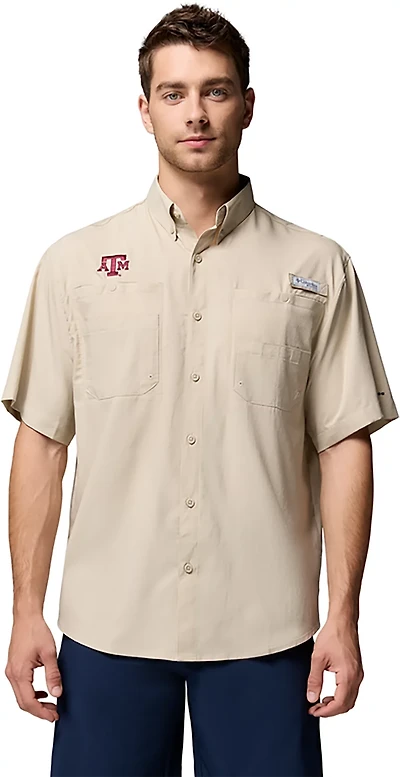 Columbia Sportswear Men's Texas A&M Aggies Collegiate PFG Tamiami Short Sleeve Shirt