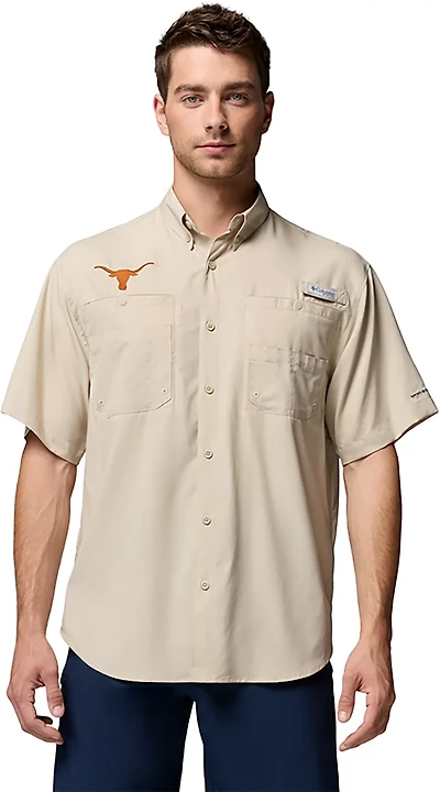 Columbia Sportswear Men's Texas Longhorns Collegiate PFG Tamiami Short Sleeve Shirt