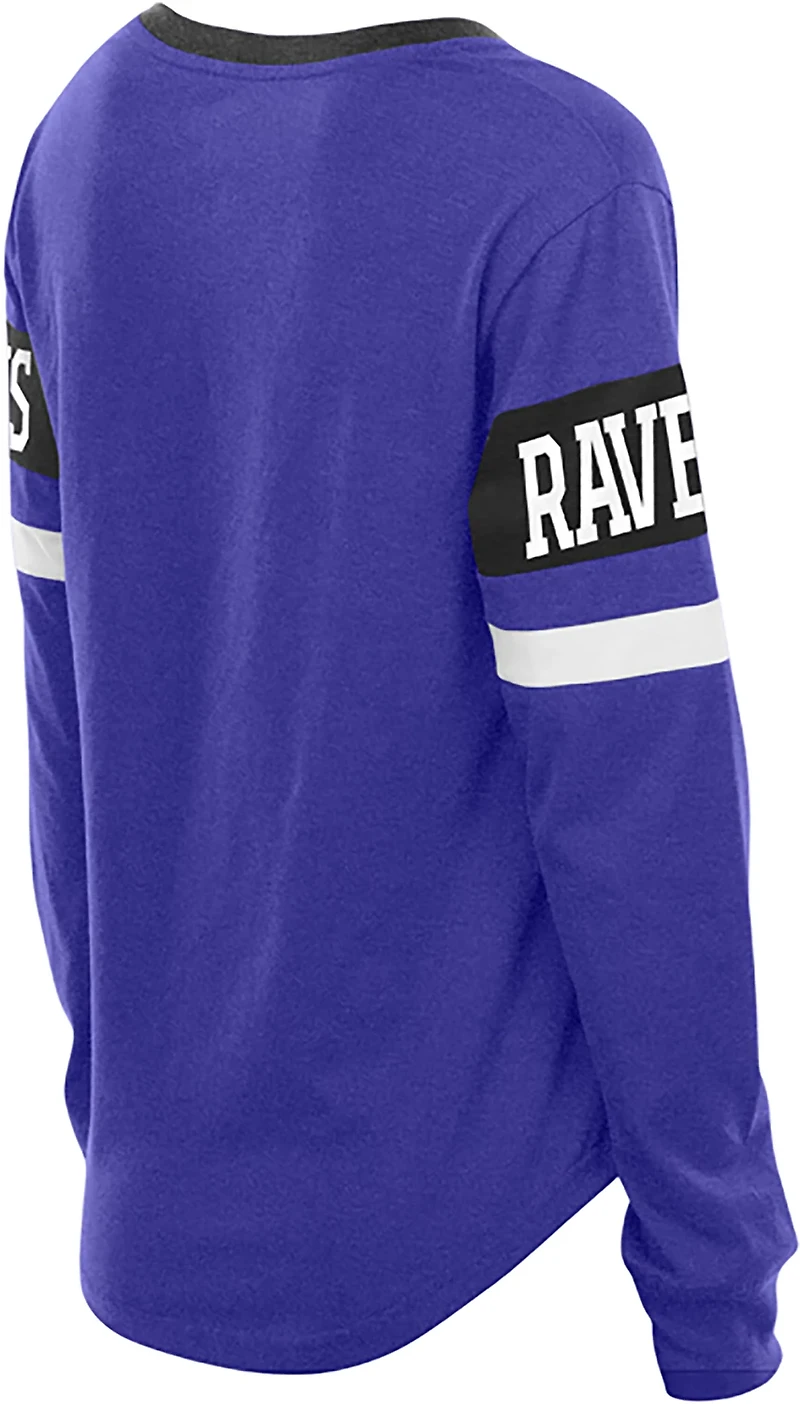 New Era Women's Ravens Lace Up Long Sleeve T-shirt