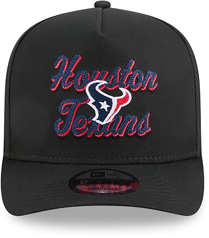 New Era Adults' Houston Texans 9FIFTY Chainstitch Cap