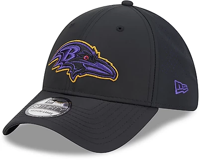 New Era Men's Ravens Night Black 39THIRTY Cap