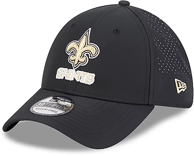 New Era Men's Orleans Saints Night Black 39THIRTY Cap