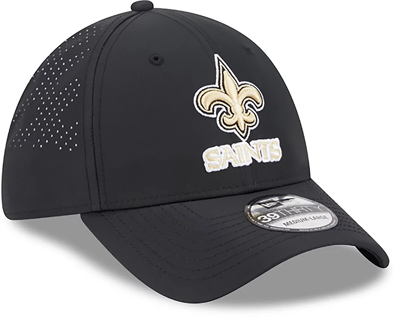 New Era Men's Orleans Saints Night Black 39THIRTY Cap