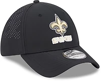 New Era Men's Orleans Saints Night Black 39THIRTY Cap
