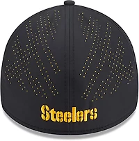 New Era Men's Steelers Night Black 39THIRTY Cap
