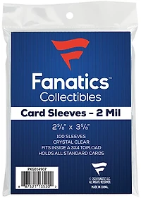 Fanatics 2-mil Soft Card Sleeves 100-Pack