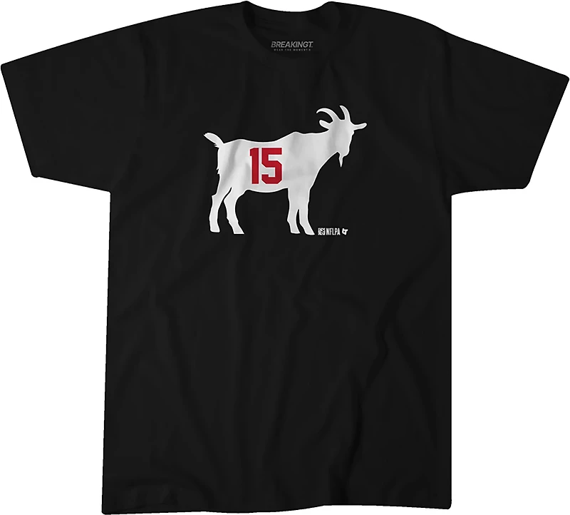 BreakingT Men's Patrick Mahomes GOAT 15 T-shirt