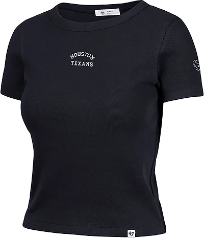47 Women's Texans Spirited Ribbed Baby T-shirt