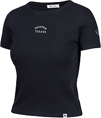 47 Women's Texans Spirited Ribbed Baby T-shirt