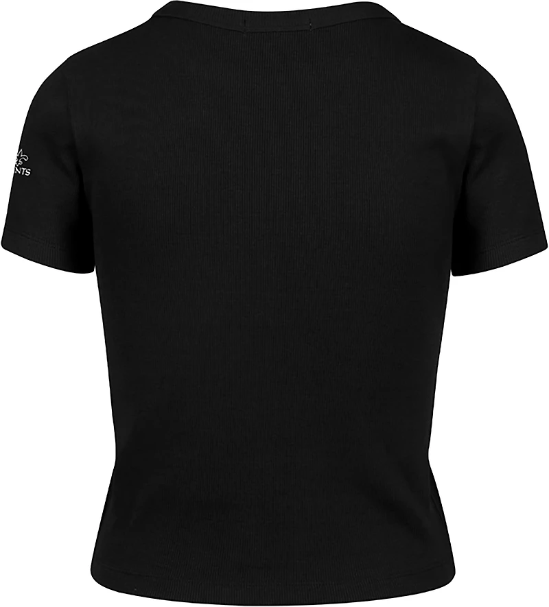 47 Women's Saints Spirited Ribbed Baby T-shirt