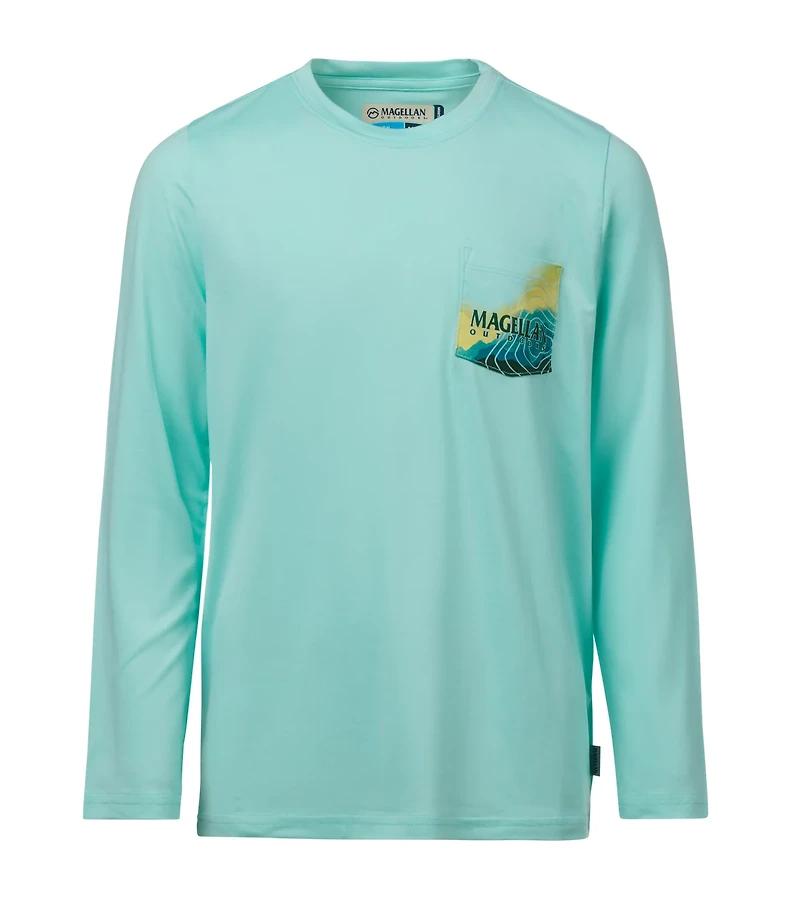 Magellan Outdoors Boys’ Pocket GFX Long Sleeve T-shirt