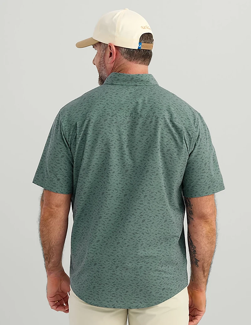 Huk Men's Kona Desert Rose Short Sleeve Shirt