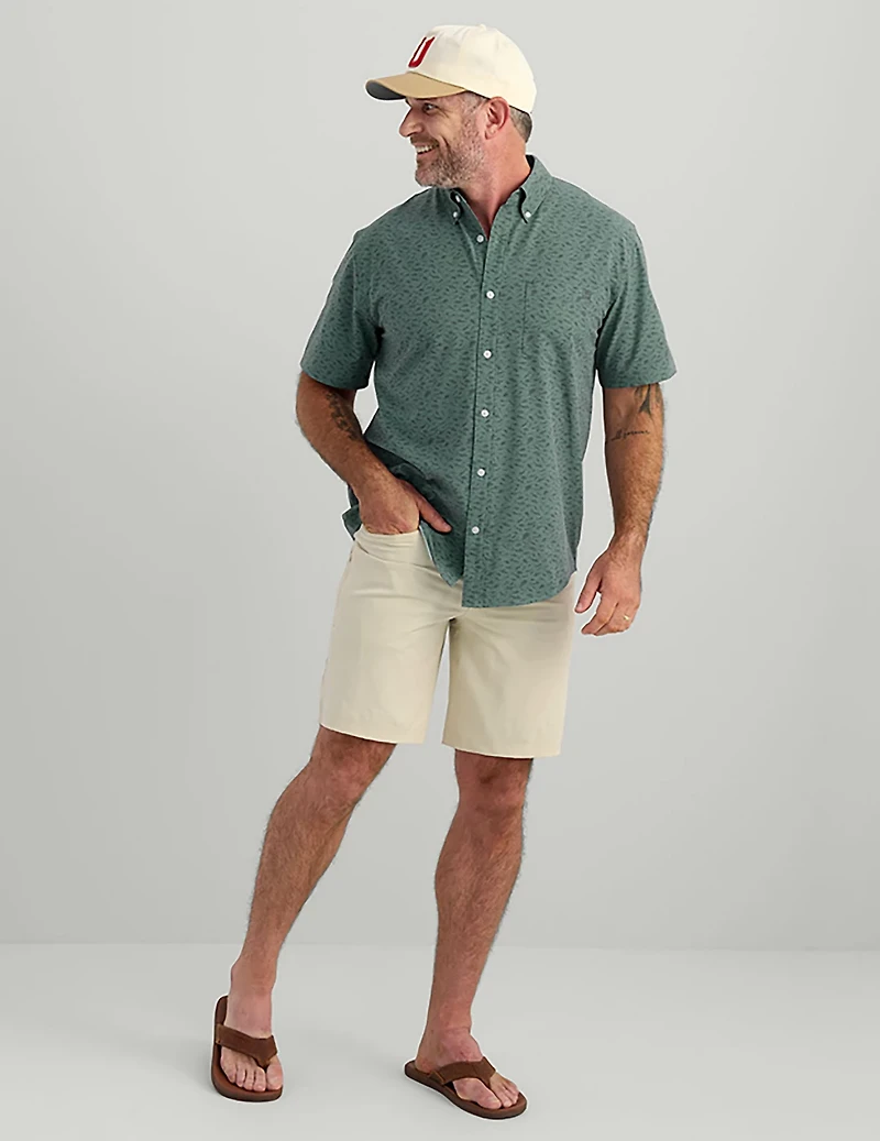 Huk Men's Kona Desert Rose Short Sleeve Shirt