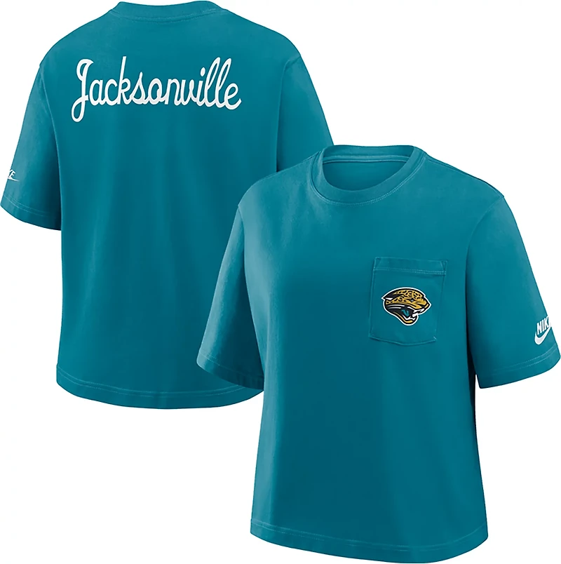 Nike Women's Jaguars Rewind Pocket Boxy T-shirt
