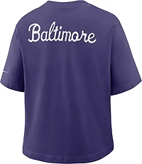 Nike Women's Ravens Rewind Pocket Boxy T-shirt