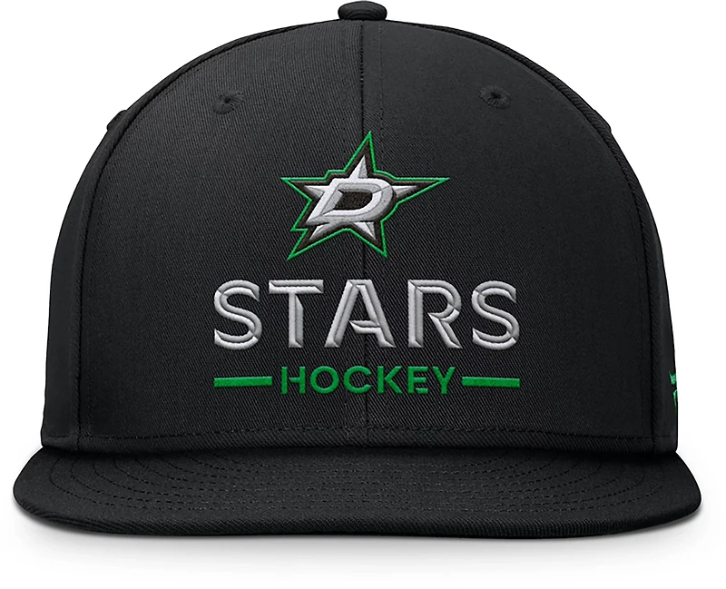 Fanatics Men's Stars Rink Flat Brim Structured Square Visor Adjustable Cap