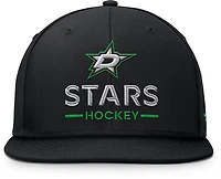 Fanatics Men's Stars Rink Flat Brim Structured Square Visor Adjustable Cap