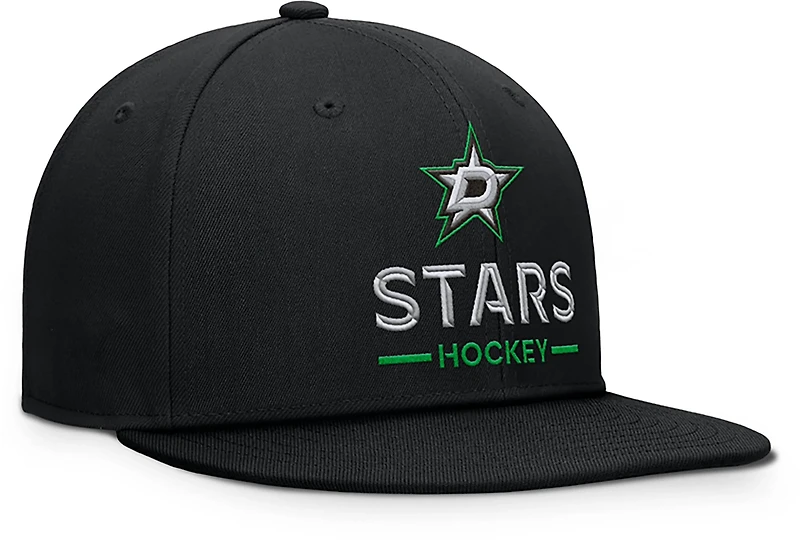 Fanatics Men's Stars Rink Flat Brim Structured Square Visor Adjustable Cap