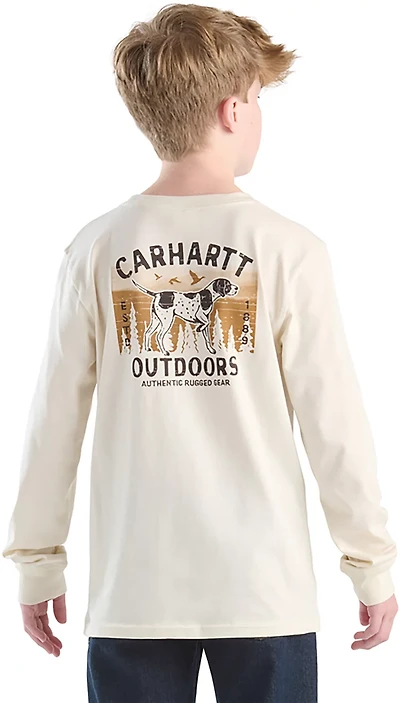 Carhartt Boys' Dog 2 Long Sleeve Pocket T-shirt