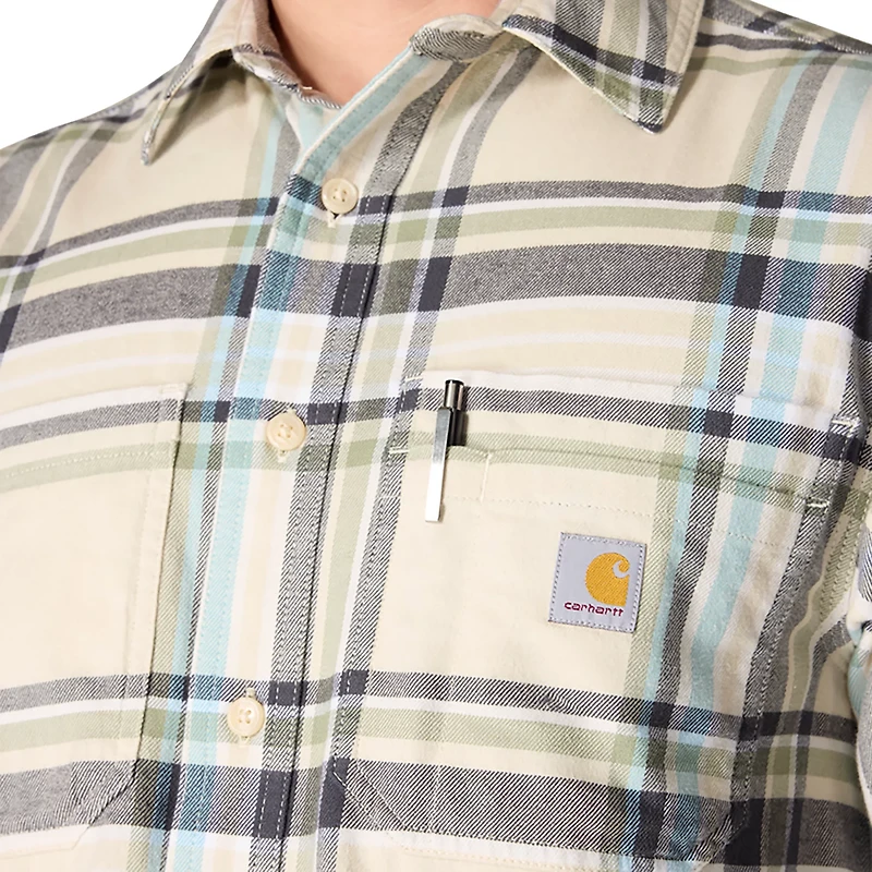 Carhartt Men's Rugged Flex™ Relaxed Fit Midweight Flannel Long-Sleeve Plaid Shirt
