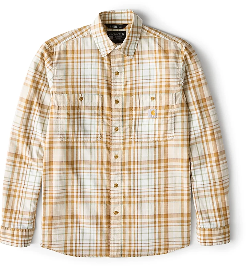 Carhartt Men's Rugged Flex™ Relaxed Fit Lightweight Flannel Long-Sleeve Plaid Shirt