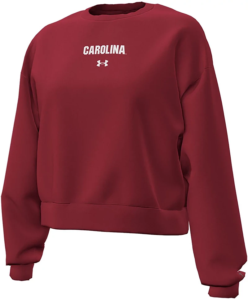 Under Armour Women's South Carolina Gamecocks Essential Fleece Crew Sweatshirt