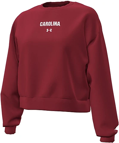 Under Armour Women's South Carolina Gamecocks Essential Fleece Crew Sweatshirt