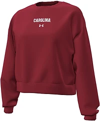 Under Armour Women's South Carolina Gamecocks Essential Fleece Crew Sweatshirt