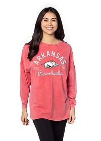 Chicka-d Women's Arkansas Trophy Case Big Long Sleeve T-shirt