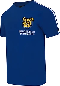 Pro Standard Men's North Carolina Agricultural and Technical State University Homecoming Striped Graphic T-shirt