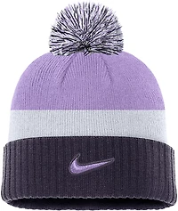 Nike Adults' Kansas State University Wildcats Lavender Club Stripe Beanie