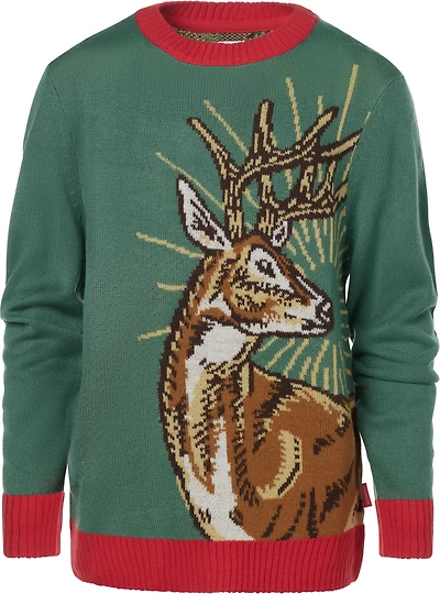 Magellan Outdoors Girls' Holiday Reindeer Long Sleeve Sweater