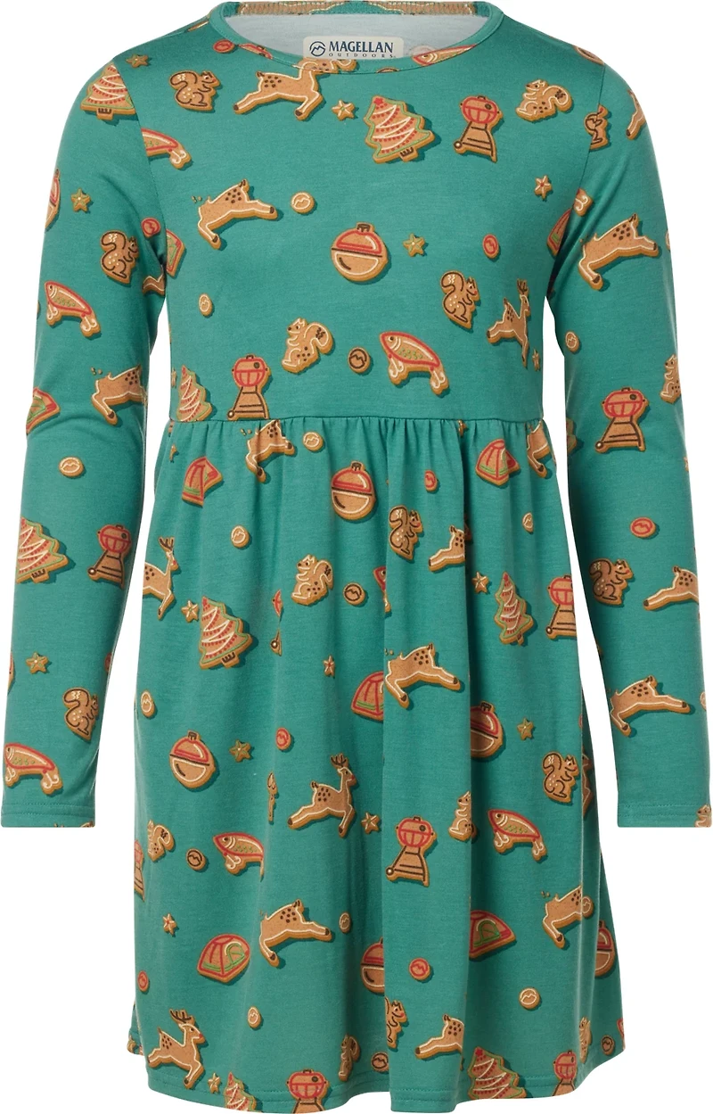 Magellan Outdoors Girls' Holiday Cookies Dress
