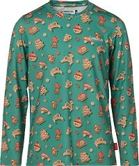 Magellan Outdoors Girls' Holiday Cookies GFX Crew Long Sleeve T-shirt