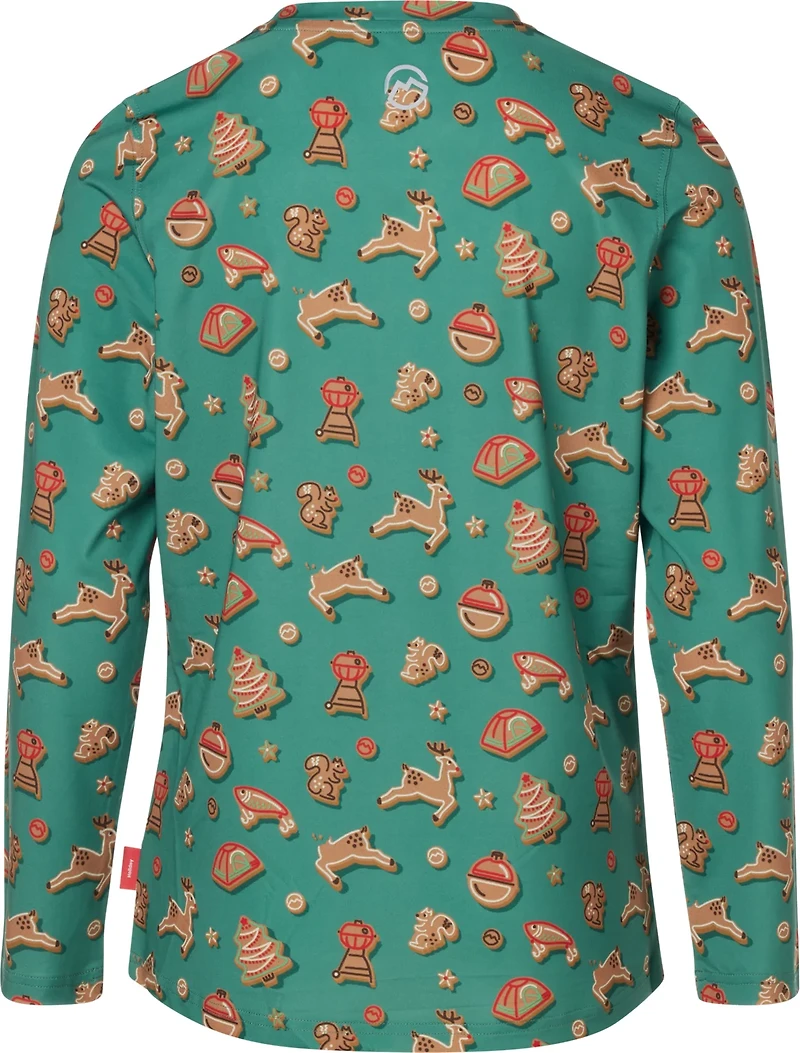 Magellan Outdoors Girls' Holiday Cookies GFX Crew Long Sleeve T-shirt