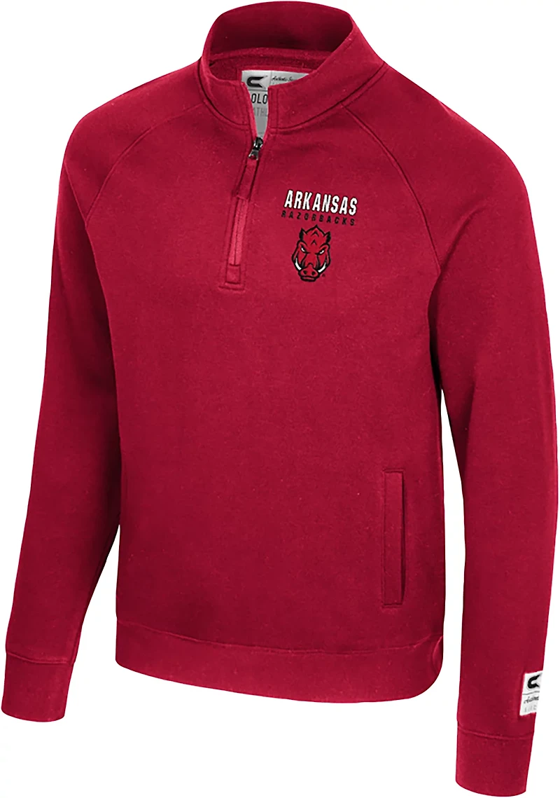 Colosseum Athletics Men's Arkansas Nial 1/4 Zip Pullover