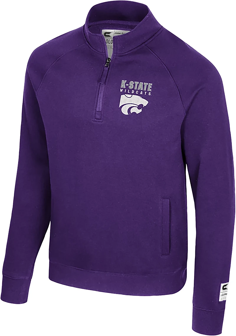 Colosseum Athletics Men's Kansas State Nial 1/4 Zip Pullover