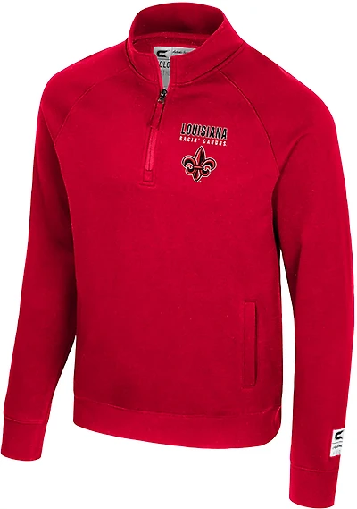 Colosseum Athletics Men's Louisiana-Lafayette Nial 1/4 Zip Pullover