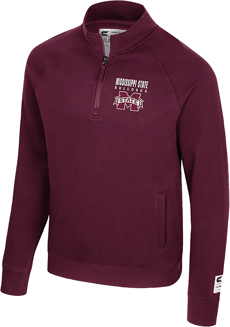 Colosseum Athletics Men's Mississippi State Nial 1/4 Zip Pullover
