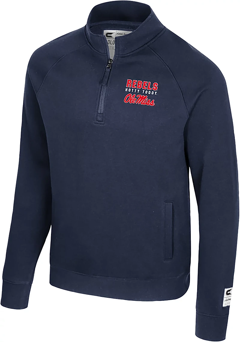 Colosseum Athletics Men's Ole Miss Nial 1/4 Zip Pullover