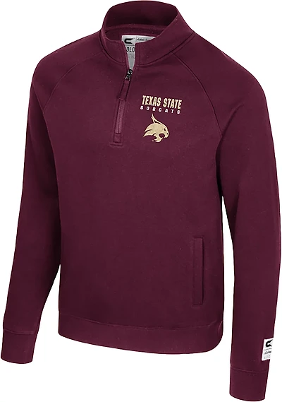 Colosseum Athletics Men's Texas State Nial 1/4 Zip Pullover