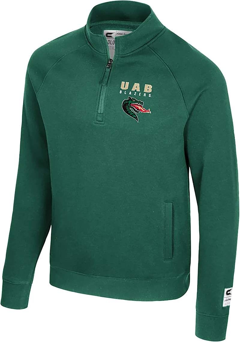 Colosseum Athletics Men's Alabama-Birmingham Nial 1/4 Zip Pullover