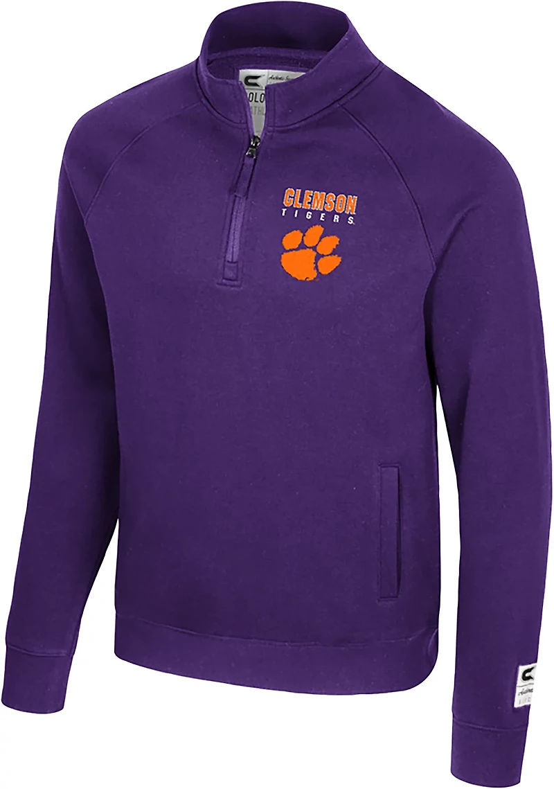Colosseum Athletics Men's Clemson Nial 1/4 Zip Pullover