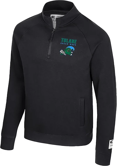Colosseum Athletics Men's Tulane Nial 1/4 Zip Pullover