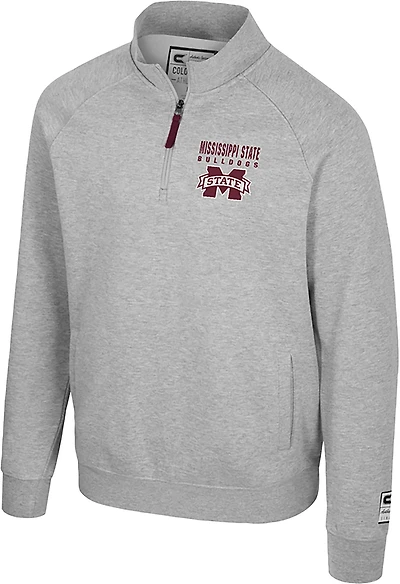 Colosseum Athletics Men's Mississippi State Nial 1/4 Zip Pullover